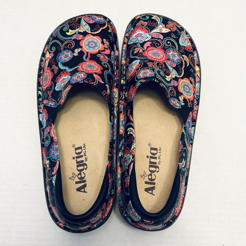 Alegria By PG Lite Floral Paisley Debra Shoes Size 37 Or 7 To 7.5 New No Box